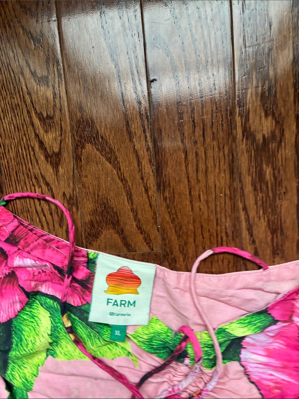 FARM Rio Chita Floral Print Babydoll Blouse - Picture 3 of 5